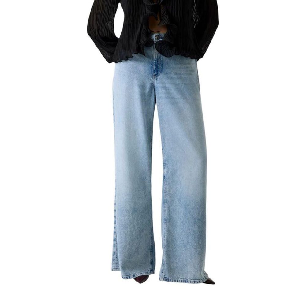 Guess Light Blue Lyocell Relaxed Fit Women's Jeans